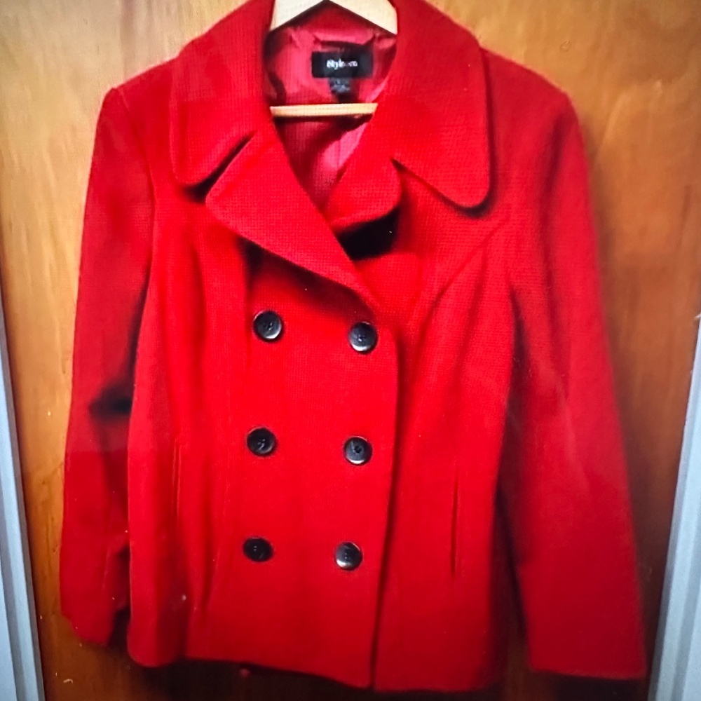 Style & Co Coat, just dry cleaned